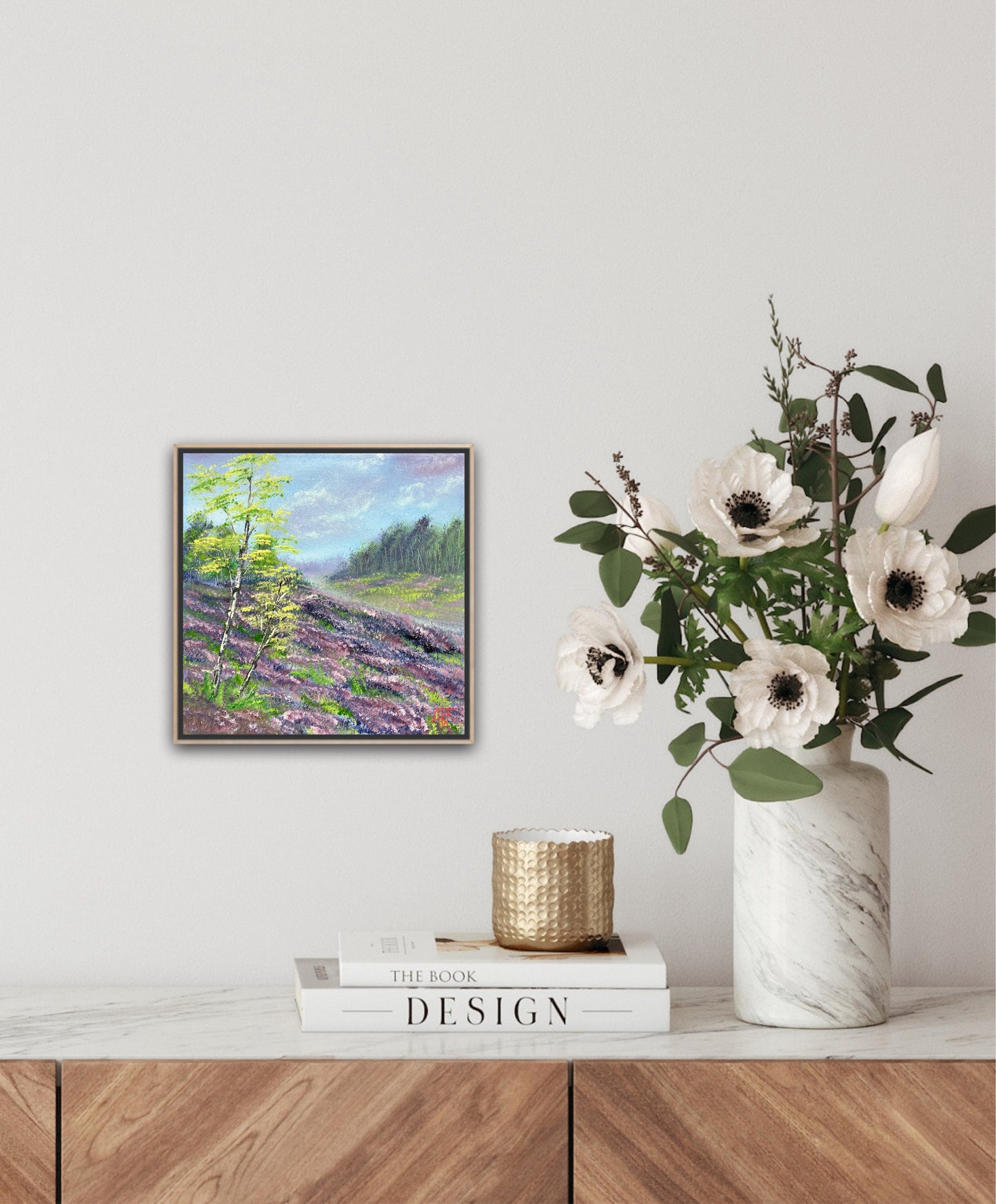 Paths Through Purple – Original 8x8 Oil Painting on Canvas