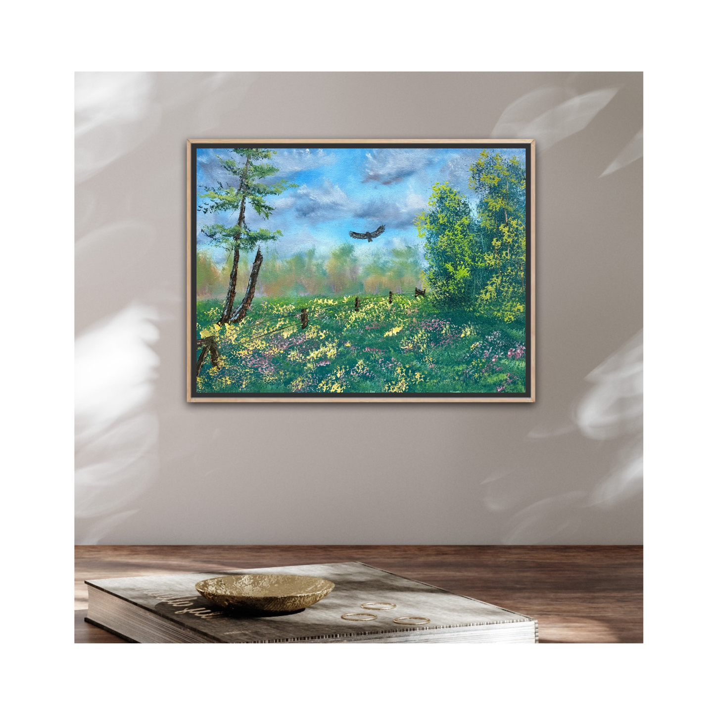 The Meadow’s Guardian – Original 9x12 Oil Painting on Canvas