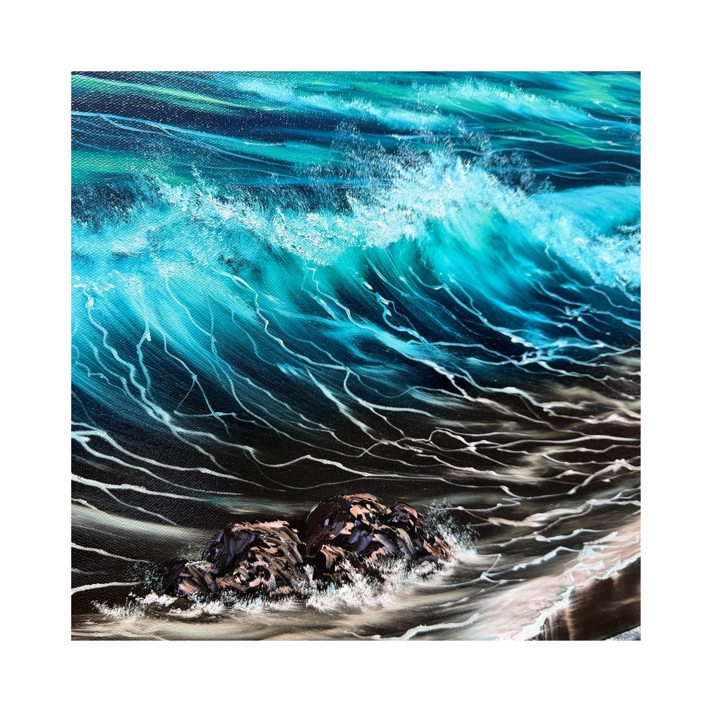 Coastal Walk - Original Oil Painting on Canvas — 24" × 32"