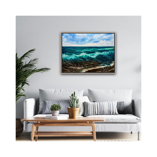 Coastal Walk - Original Oil Painting on Canvas — 24" × 32"