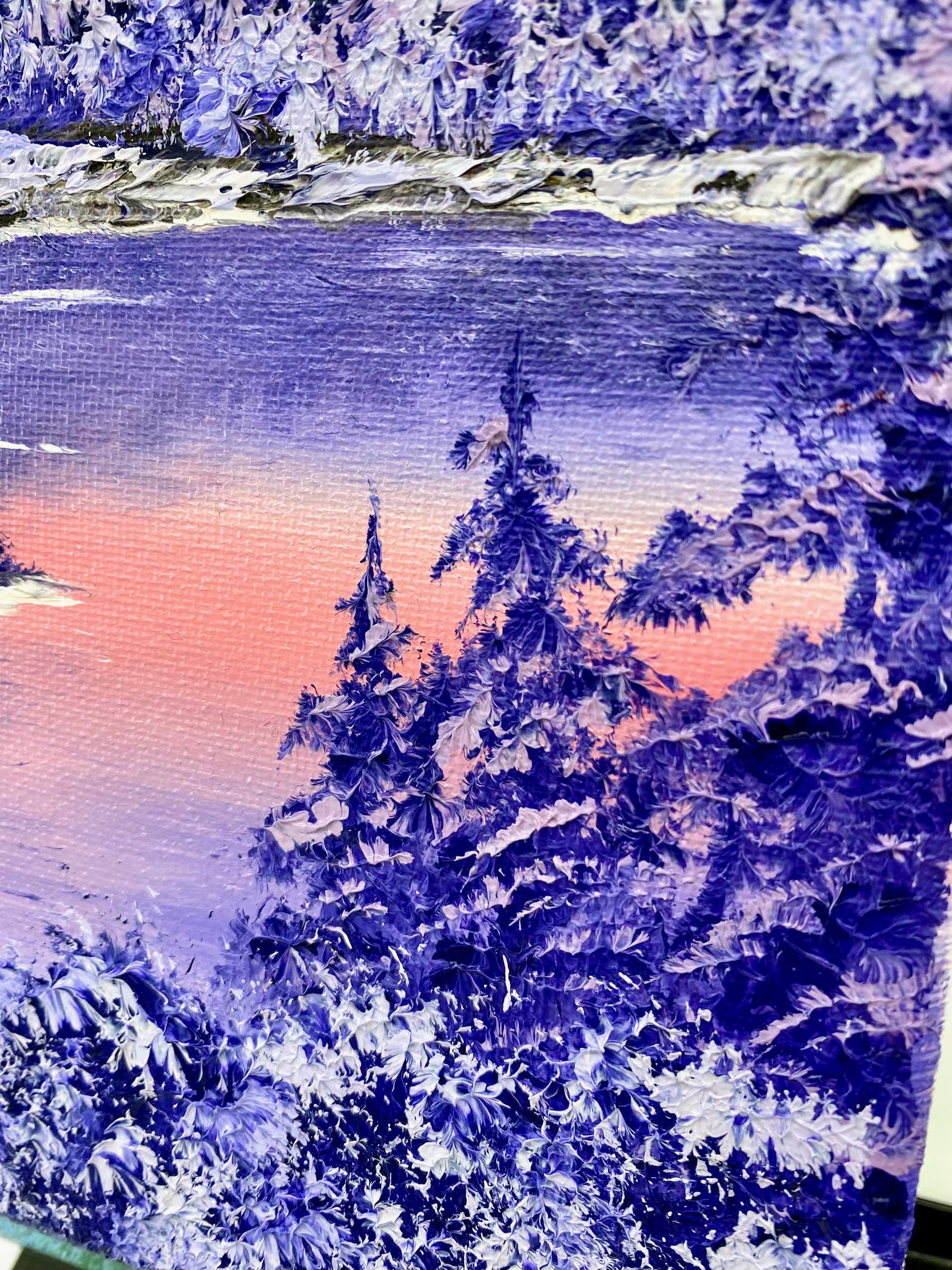 Winter’s Warmth – Original 6x8 Oil Painting on Canvas