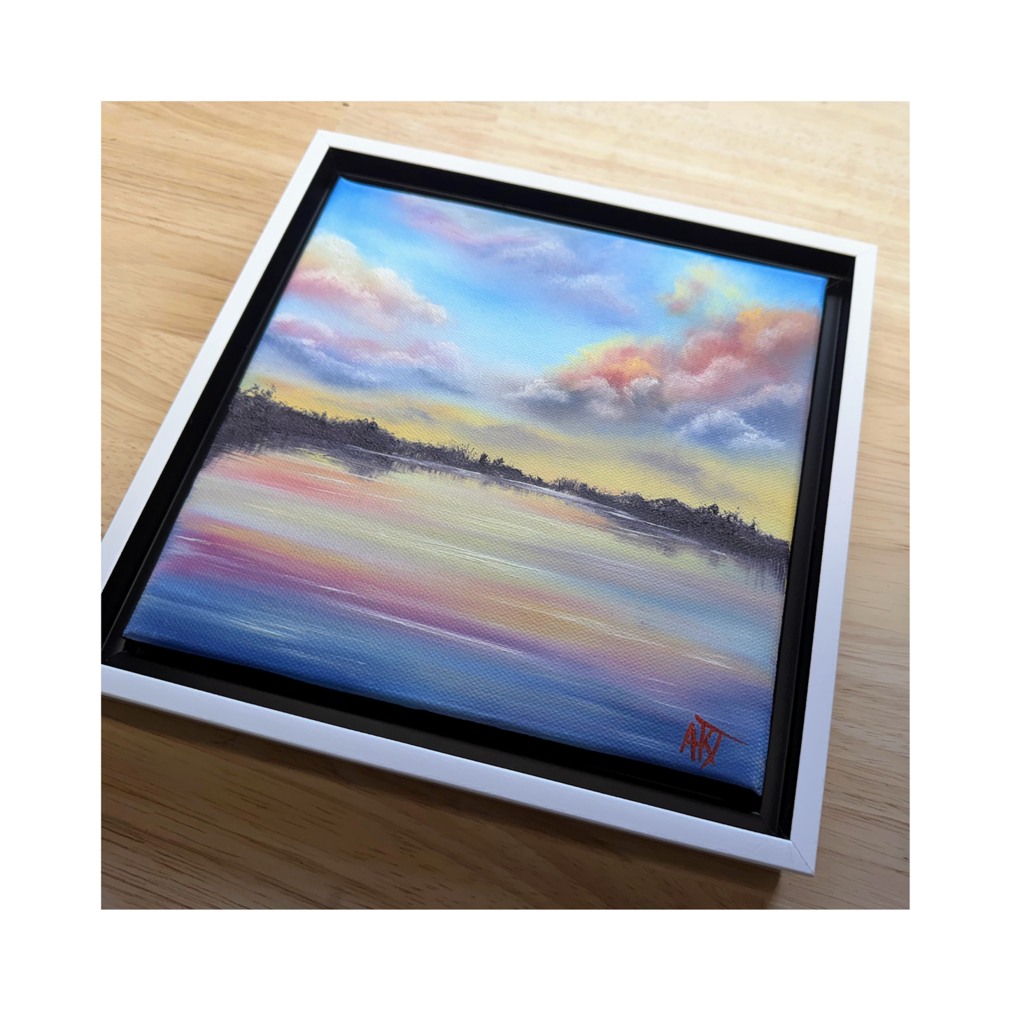 The Luxury of Stillness – Original 8x8 Oil Painting on Canvas