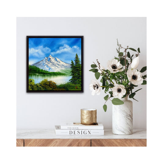 Majestic Mountain Reflection - Orignal oil painting by Anna Holmes