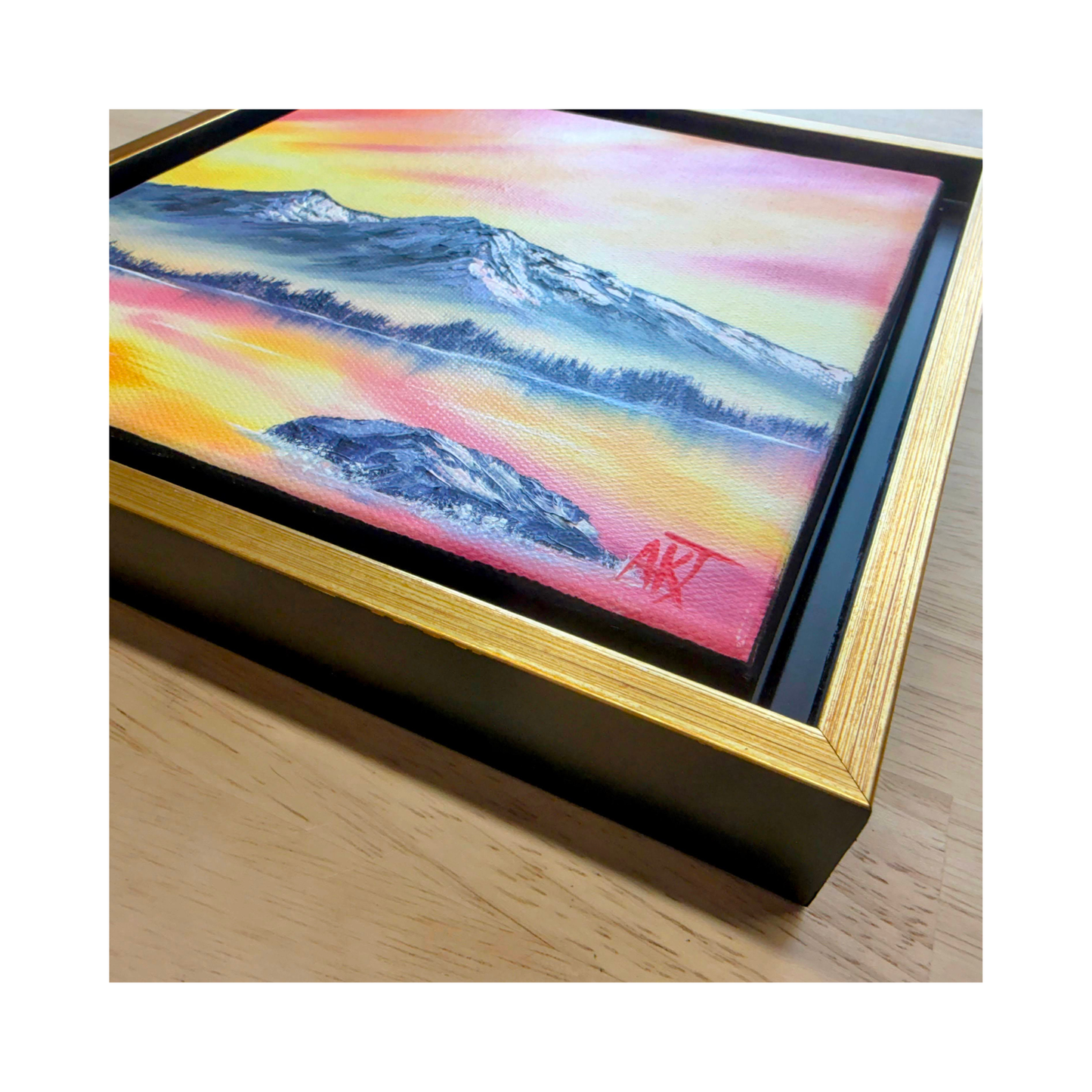 Peace in the Glow – Original 8x8 Oil Painting on Canvas