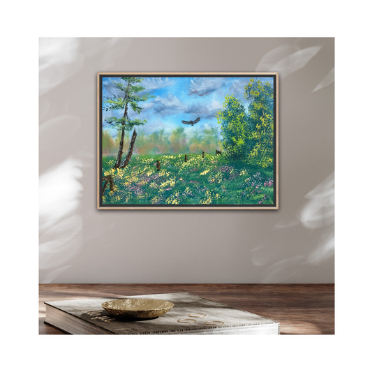 The Meadow’s Guardian – Original 9x12 Oil Painting on Canvas