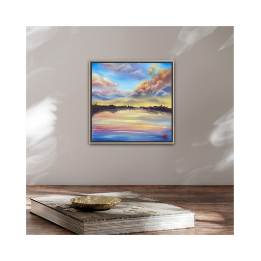 The Luxury of Stillness – Original 8x8 Oil Painting on Canvas