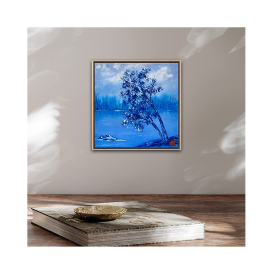 The Quiet Companion – Original 8x8 Oil Painting on Canvas