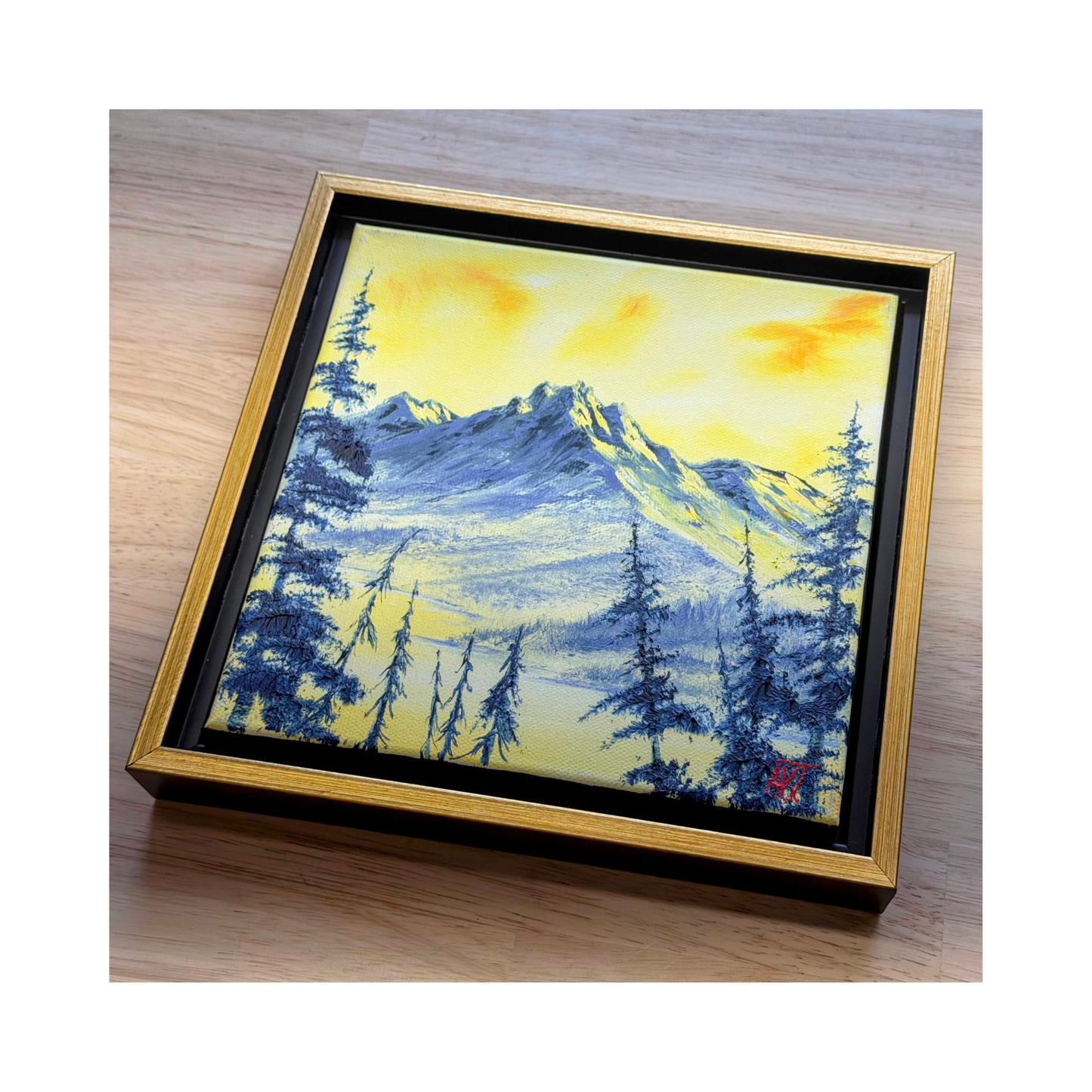 Worth the Climb – Original 8x8 Oil Painting on Canvas